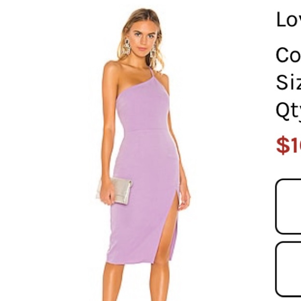 Lovers and Friends Lazo Midi Dress size Small Lilac Purple